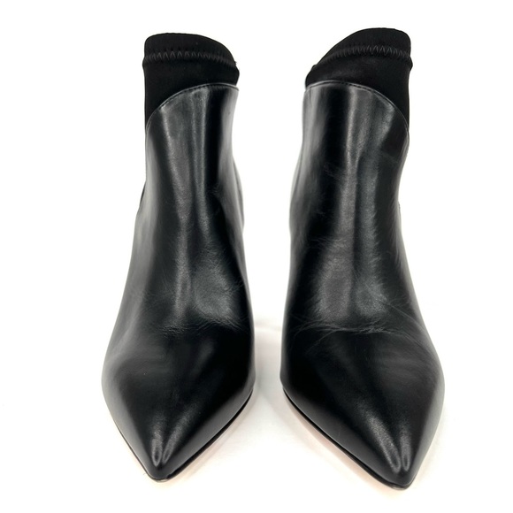 Stuart Weitzman Max Leather Pointed Toe Ankle Stretch Bootie Size US 6.5 - EU 37 - Picture 3 of 11